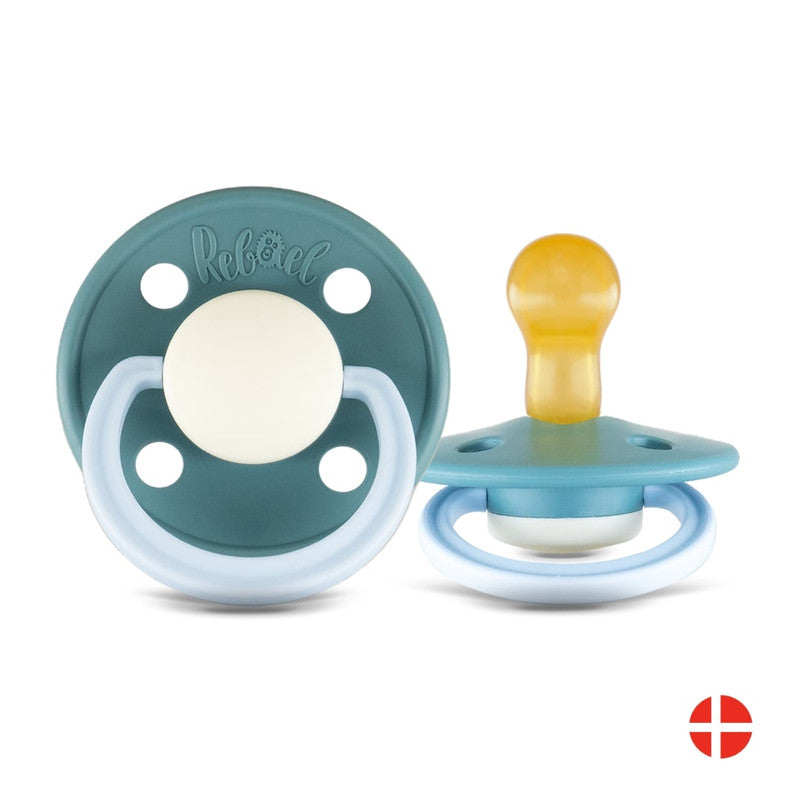 Rebael Fashion Round Pacifier Size 1 - Rainy Pearly Elephant - Laadlee