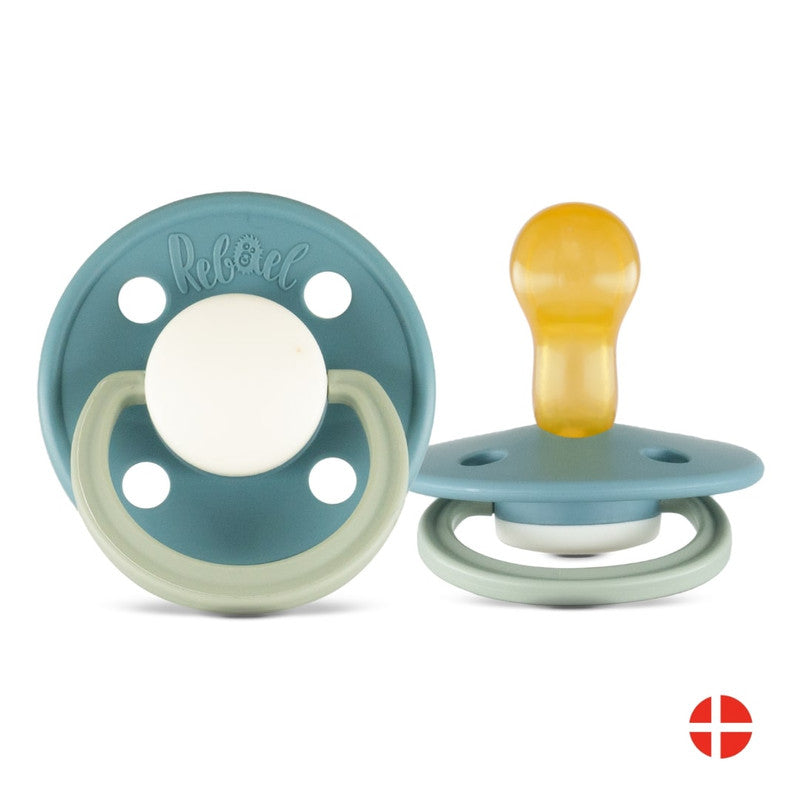 Rebael Fashion Round Pacifier Size 1 - Rainy Pearly Dolphin - Laadlee