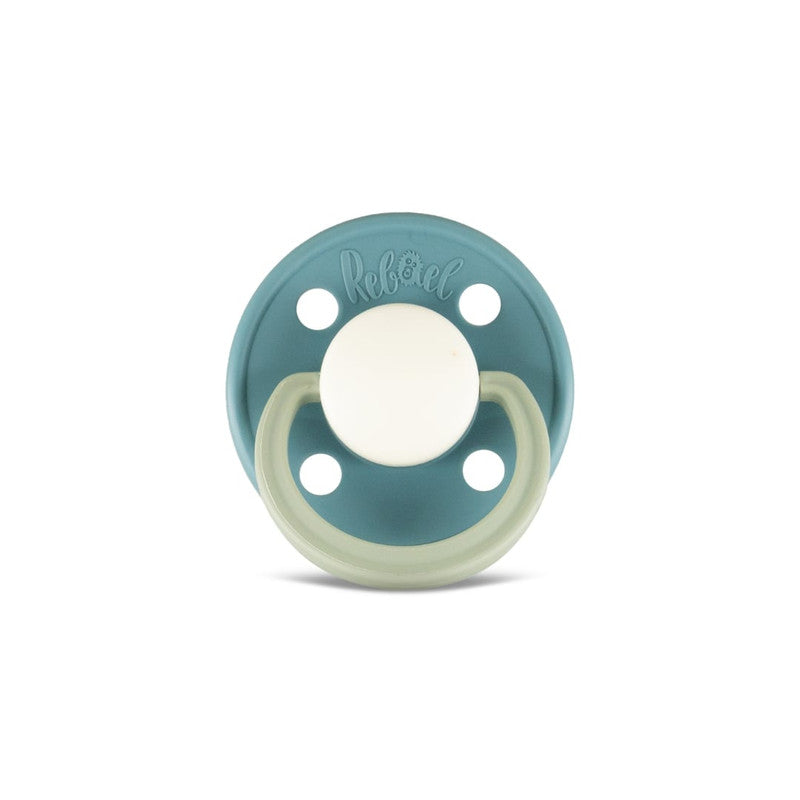Rebael Fashion Round Pacifier Size 1 - Rainy Pearly Dolphin - Laadlee