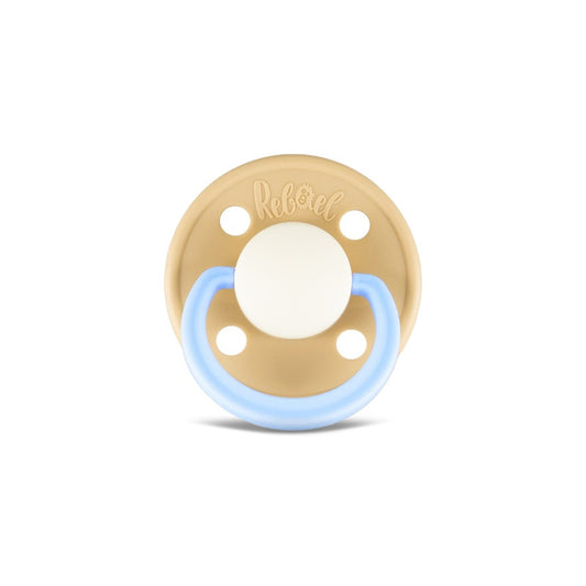 Rebael Fashion Round Pacifier Size 1 - Dusty Pearly Elephant - Laadlee