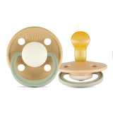 Rebael Fashion Round Pacifier Size 1 - Pack of 2 - Cloudy Pearly Lion / Dusty Pearly Dolphin - Laadlee