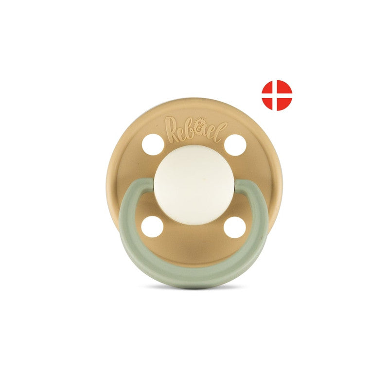 Rebael Fashion Round Pacifier Size 1 - Dusty Pearly Dolphin - Laadlee