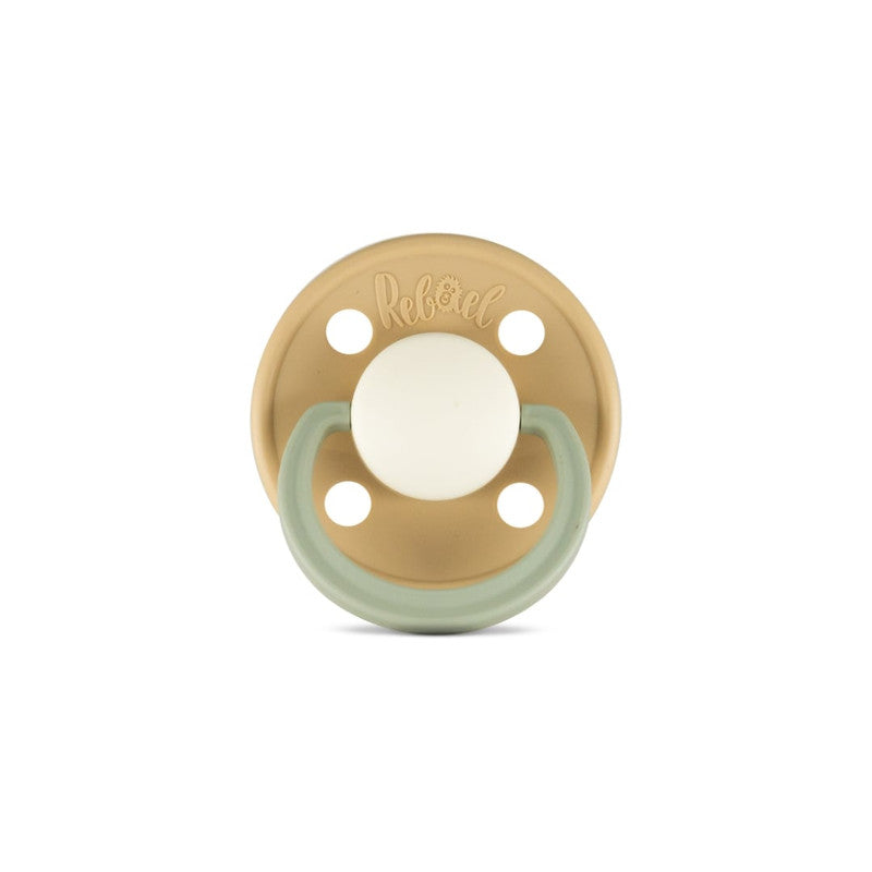 Rebael Fashion Round Pacifier Size 1 - Dusty Pearly Dolphin - Laadlee