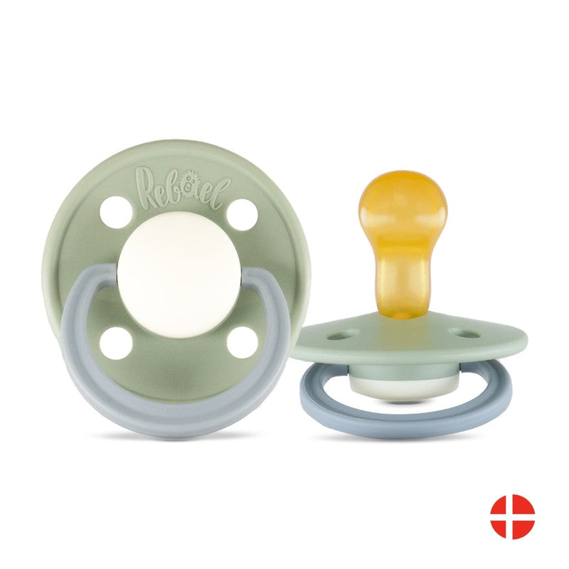 Rebael Fashion Round Pacifier Size 1 - Cloudy Pearly Pony - Laadlee