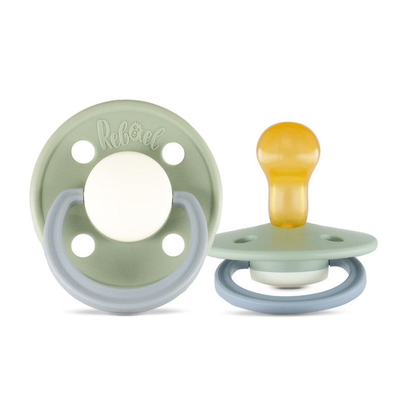 Rebael Fashion Round Pacifier Size 1 - Cloudy Pearly Pony - Laadlee