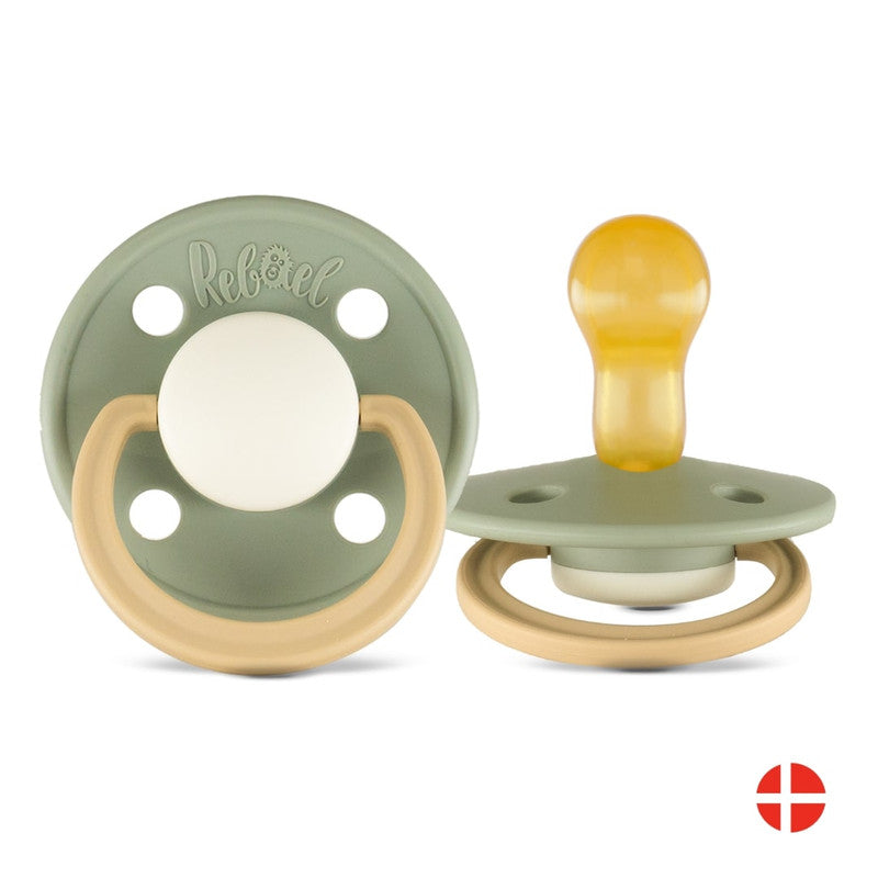 Rebael Fashion Round Pacifier Size 1 - Cloudy Pearly Lion - Laadlee