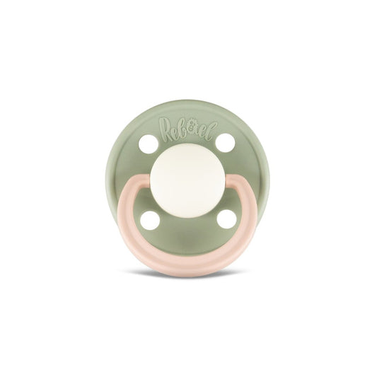 Rebael Fashion Round Pacifier Size 1 - Cloudy Pearly Poodle - Laadlee