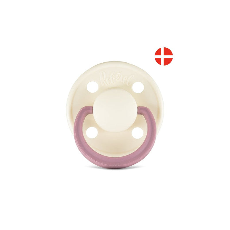 Rebael Fashion Round Pacifier Size 1 - Frosty Pearly Rhino - Laadlee