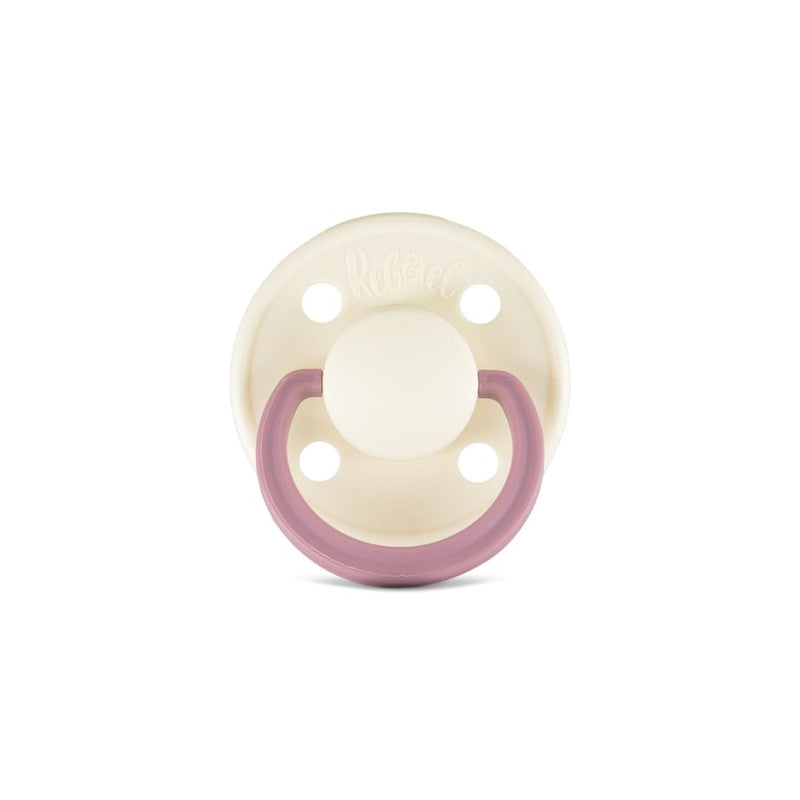 Rebael Fashion Round Pacifier Size 1 - Frosty Pearly Rhino - Laadlee