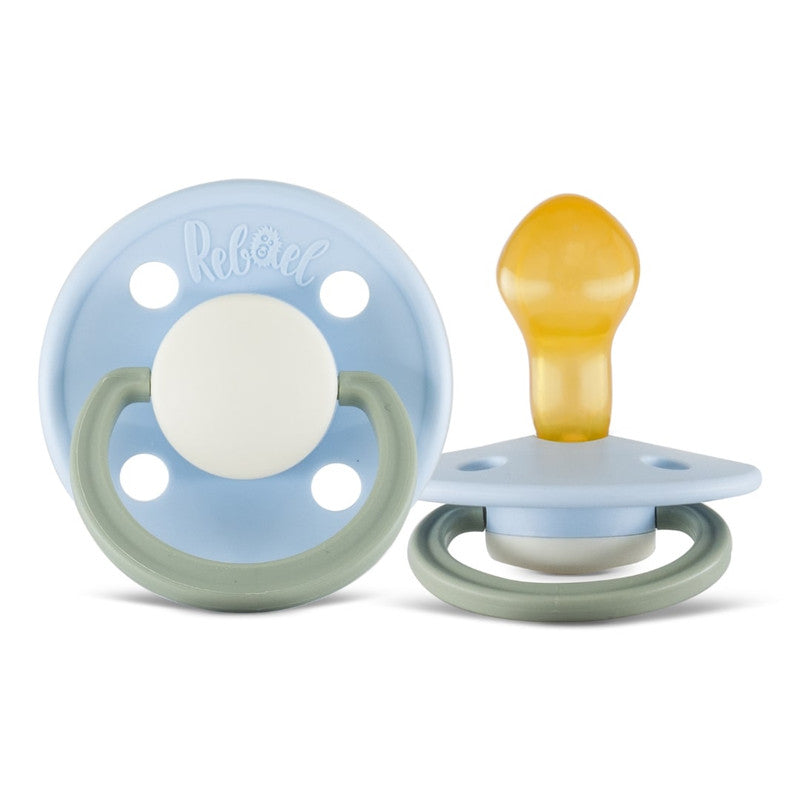 Rebael Fashion Round Pacifier Size 2 - Cold Pearly Dolphin - Laadlee
