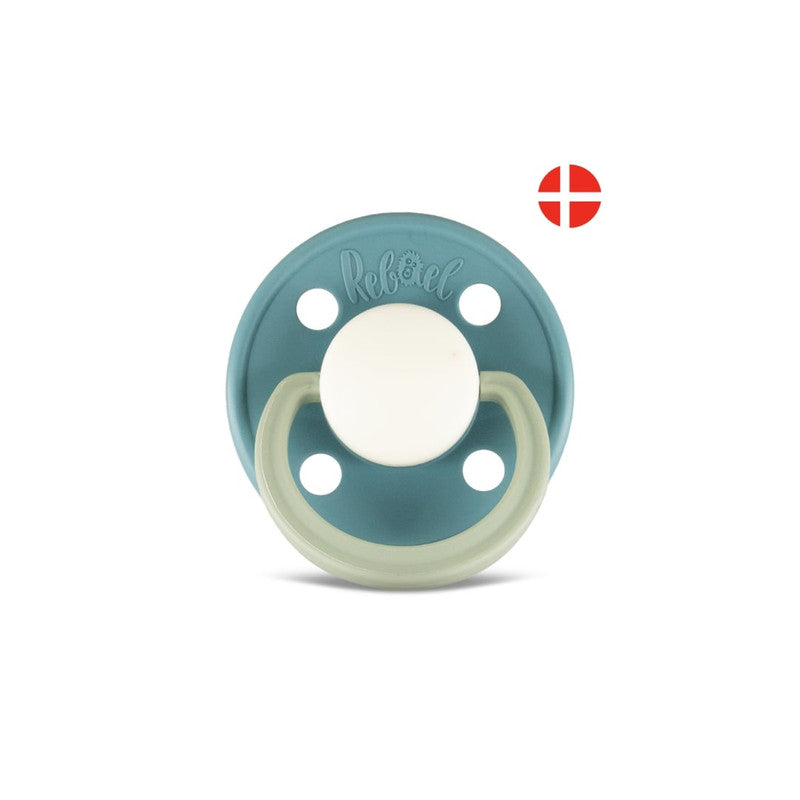 Rebael Fashion Round Pacifier Size 2 - Rainy Pearly Dolphin - Laadlee
