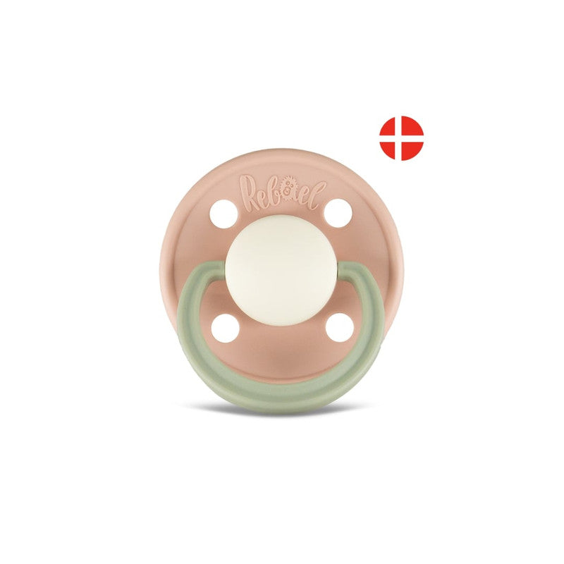 Rebael Fashion Round Pacifier Size 2 - Tornado Pearly Dolphin - Laadlee