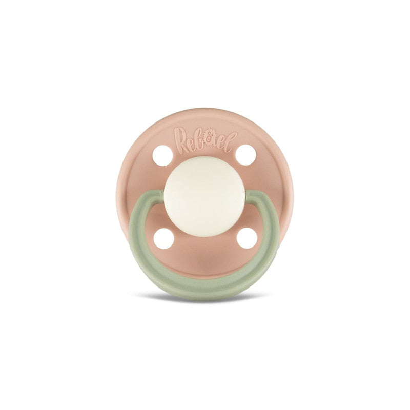 Rebael Fashion Round Pacifier Size 2 - Tornado Pearly Dolphin - Laadlee
