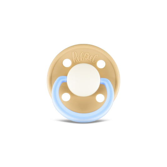 Rebael Fashion Round Pacifier Size 2 - Dusty Pearly Elephant - Laadlee