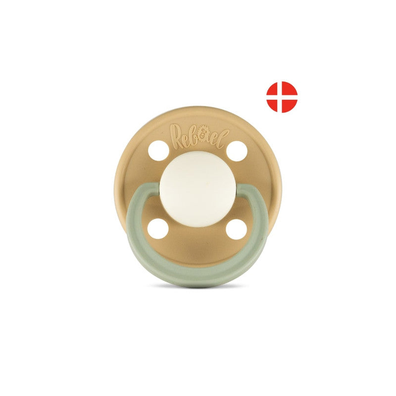 Rebael Fashion Round Pacifier Size 2 - Dusty Pearly Dolphin - Laadlee