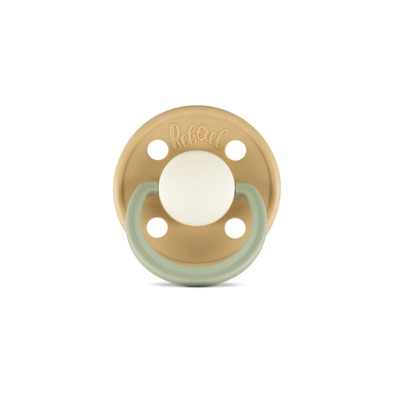 Rebael Fashion Round Pacifier Size 2 - Dusty Pearly Dolphin - Laadlee