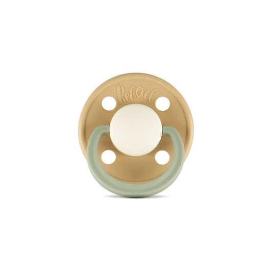Rebael Fashion Round Pacifier Size 2 - Dusty Pearly Dolphin - Laadlee
