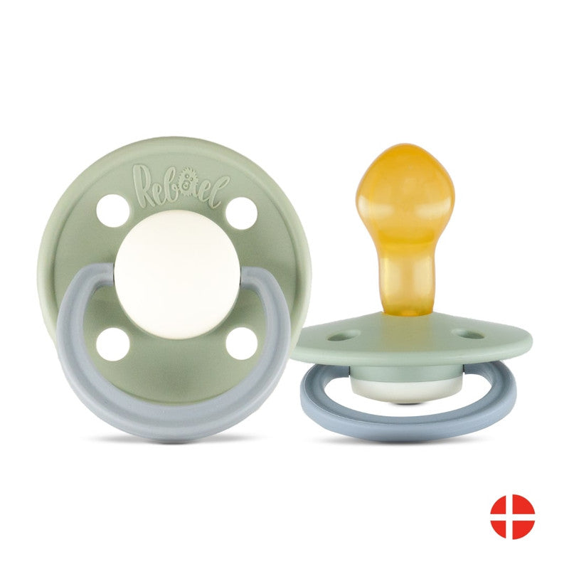 Rebael Fashion Round Pacifier Size 2 - Cloudy Pearly Pony - Laadlee