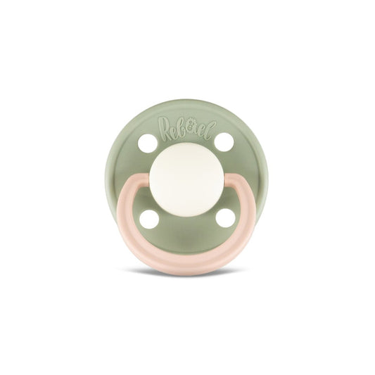 Rebael Fashion Round Pacifier Size 2 - Cloudy Pearly Poodle - Laadlee