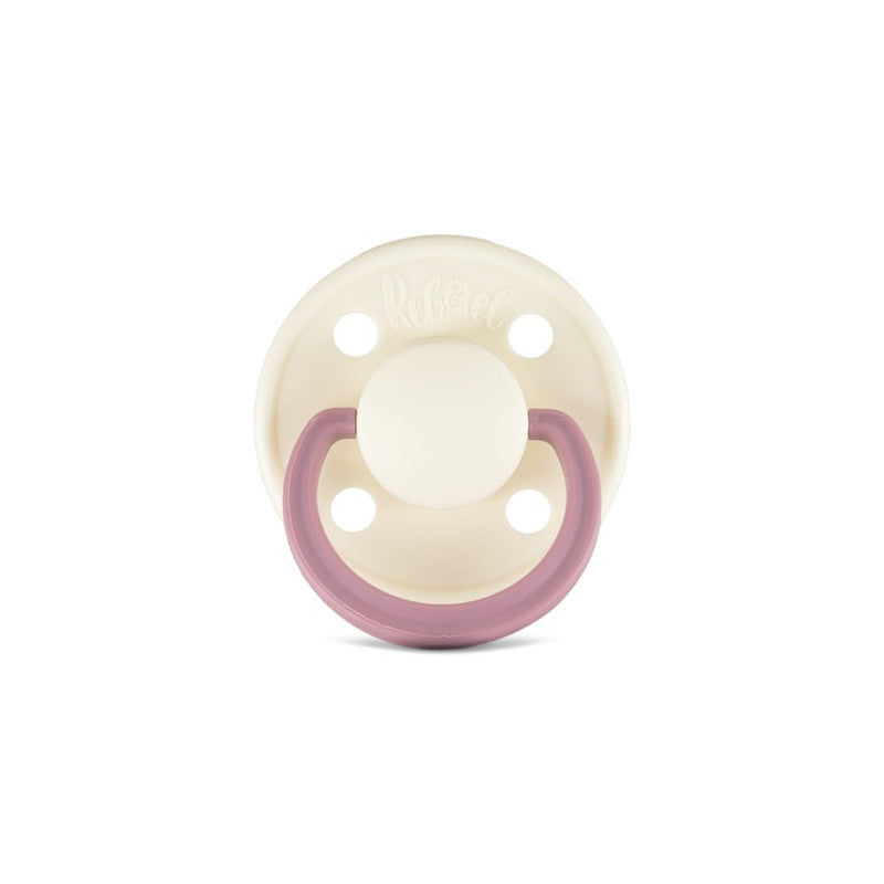 Rebael Fashion Round Pacifier Size 2 - Frosty Pearly Rhino - Laadlee