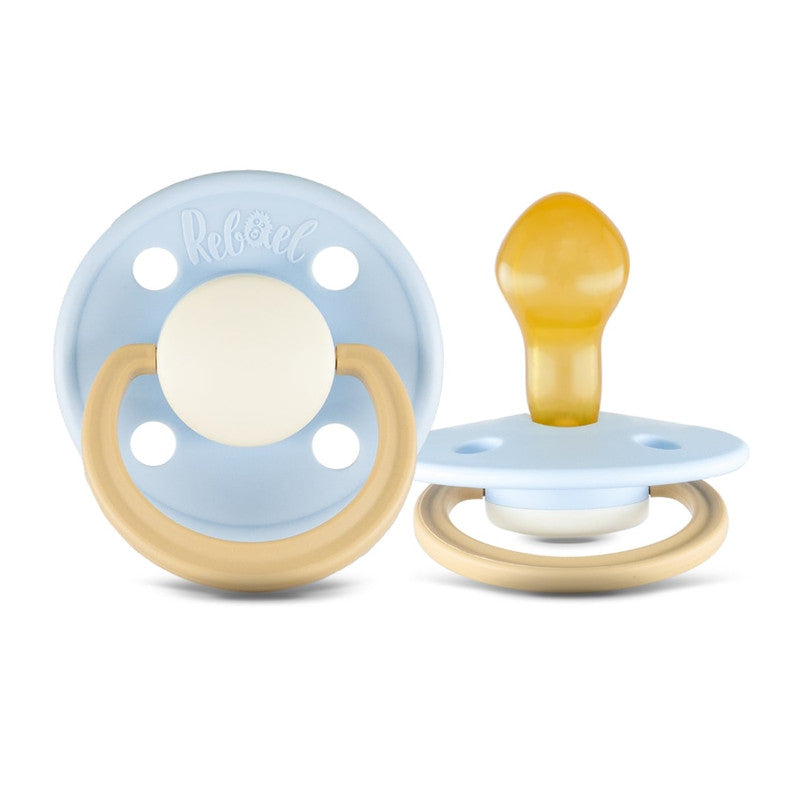 Rebael Fashion Round Pacifier Size 2 - Cold Pearly Lion - Laadlee