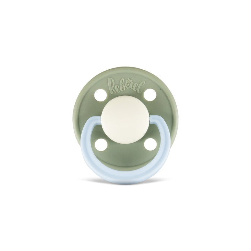 Rebael Fashion Round Pacifier Size 1 - Cloudy Pearly Elephant - Laadlee