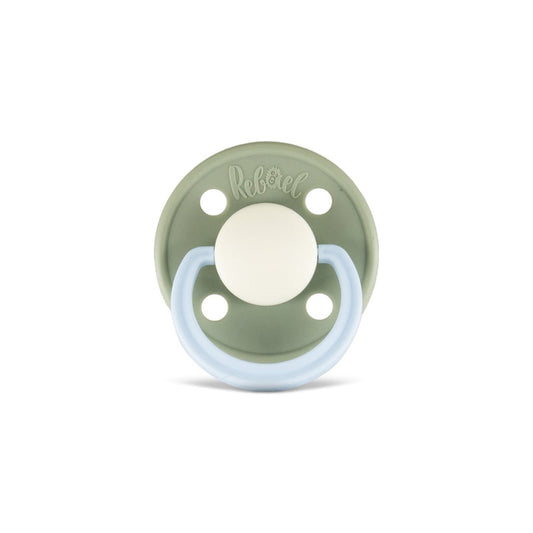Rebael Fashion Round Pacifier Size 1 - Cloudy Pearly Elephant - Laadlee