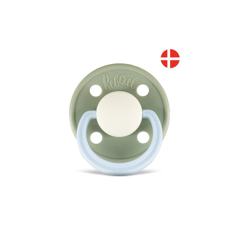 Rebael Fashion Round Pacifier Size 2 - Cloudy Pearly Elephant - Laadlee