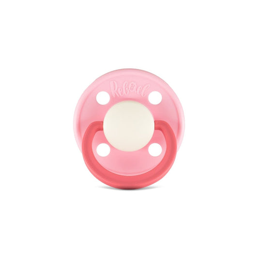 Rebael Fashion Round Pacifier Size 1 - Rising Pearly Lobster - Laadlee