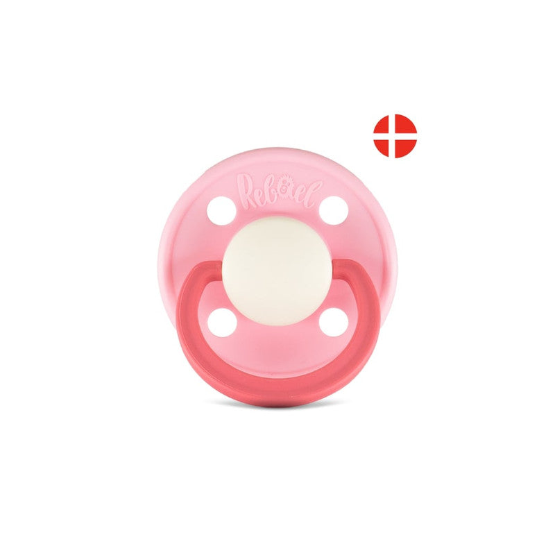 Rebael Fashion Round Pacifier Size 2 - Rising Pearly Lobster - Laadlee