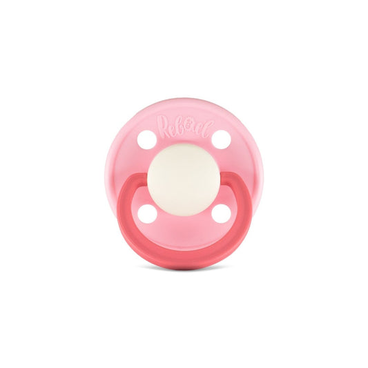Rebael Fashion Round Pacifier Size 2 - Rising Pearly Lobster - Laadlee