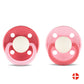 Rebael Fashion Round Pacifier Size 1 - Pack of 2 - Hot Pearly Flamingo / Rising Pearly Lobster - Laadlee