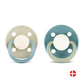 Rebael Fashion Round Pacifier Size 1 - Pack of 2 - Cloudy Pearly Snake / Rainy Pearly Dolphin - Laadlee