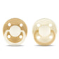 Rebael Fashion Round Pacifier Size 1 - Pack of 2 - Dusty Pearly Mouse / Frosty Pearly Lion - Laadlee