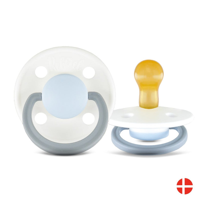 Rebael Fashion Round Pacifier Size 1 - Snowy Sky Pony - Laadlee