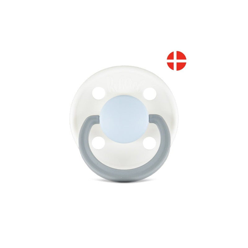 Rebael Fashion Round Pacifier Size 2 - Snowy Sky Pony - Laadlee
