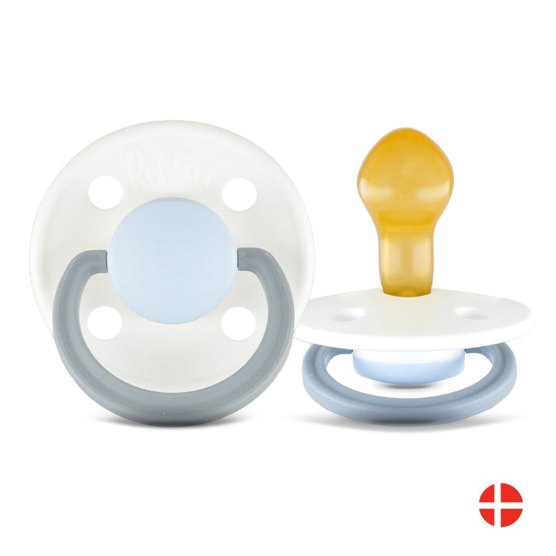 Rebael Fashion Round Pacifier Size 2 - Snowy Sky Pony - Laadlee