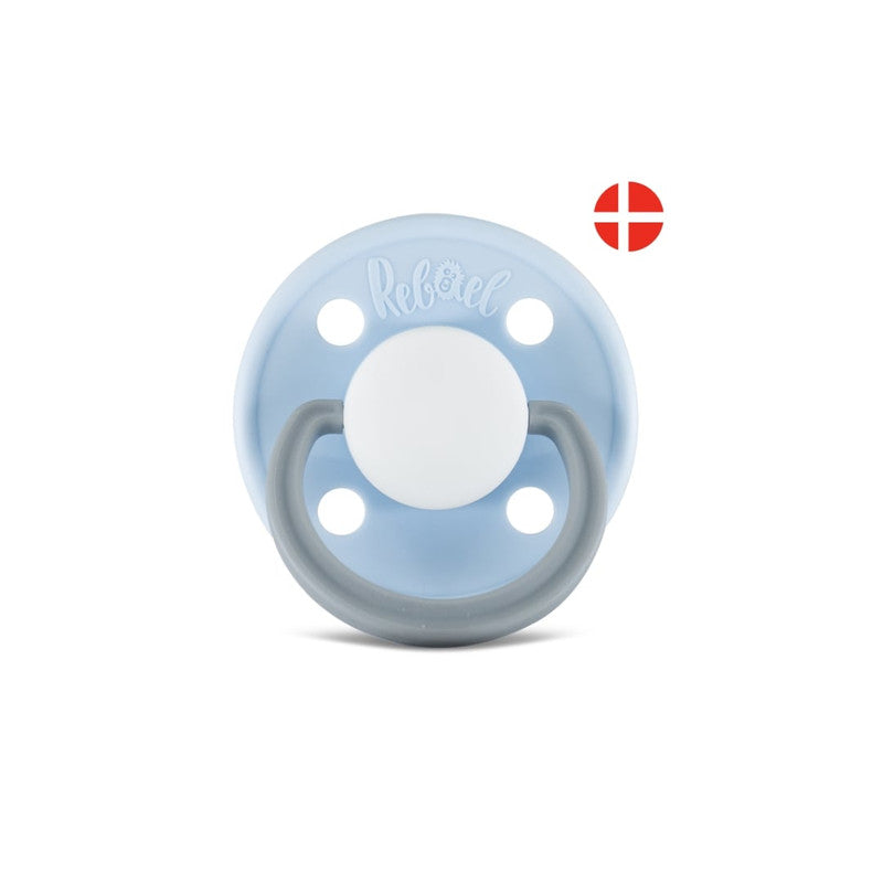 Rebael Fashion Round Pacifier Size 2 - Cold White Pony - Laadlee