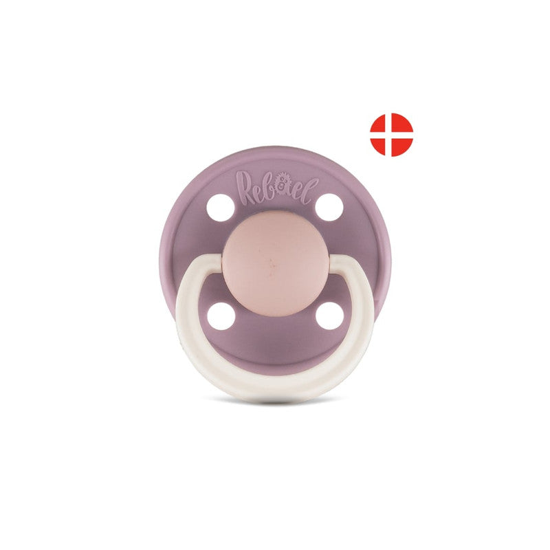 Rebael Fashion Round Pacifier Size 1 - Misty Soft Mouse - Laadlee
