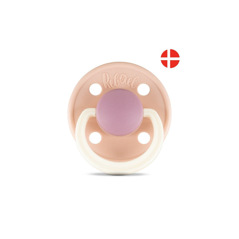 Rebael Fashion Round Pacifier Size 2 - Tornado Plum Mouse - Laadlee