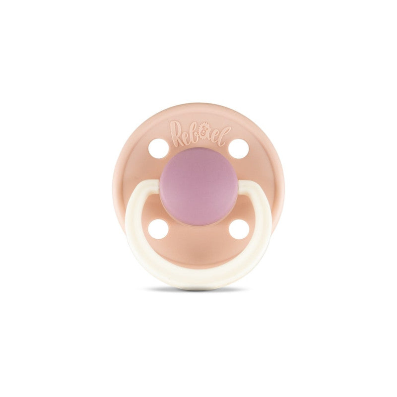 Rebael Fashion Round Pacifier Size 1 - Tornado Plum Mouse - Laadlee