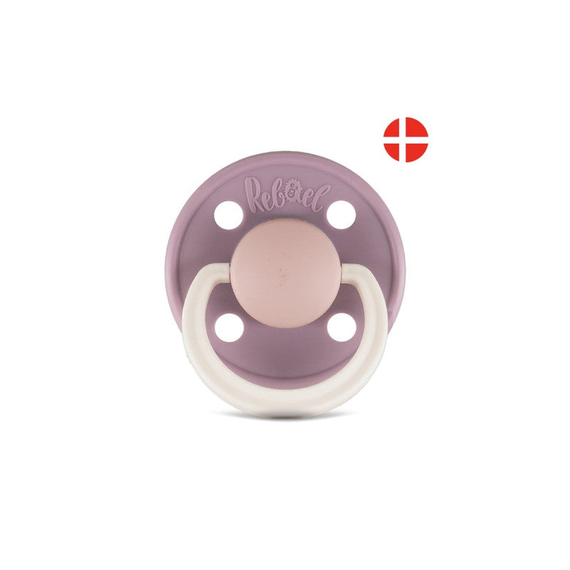 Rebael Fashion Round Pacifier Size 2 - Misty Soft Mouse - Laadlee