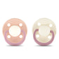 Rebael Fashion Round Pacifier Size 2 - Pack of 2 - Tornado Pearly Rhino / Frosty Pearly Rhino - Laadlee