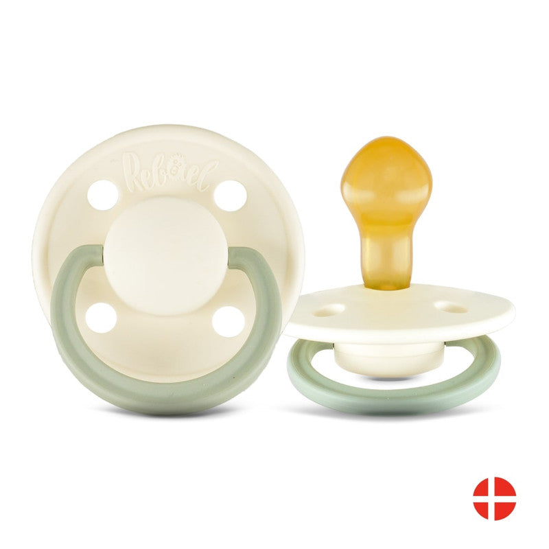 Rebael Fashion Round Pacifier Size 2 - Frosty Pearly Dolphin - Laadlee