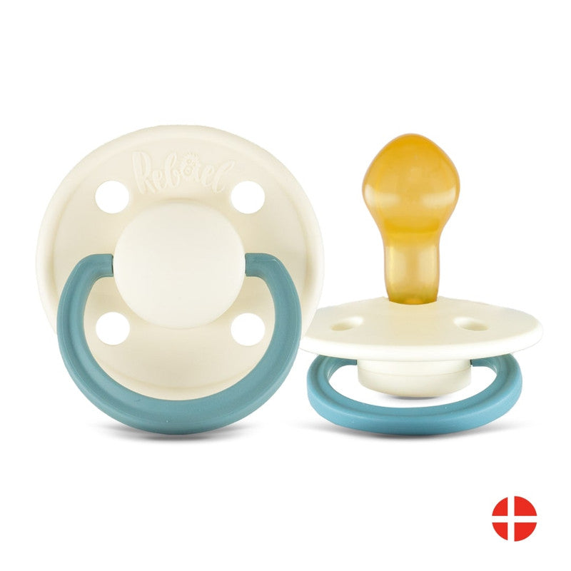 Rebael Fashion Round Pacifier Size 2 - Frosty Pearly Snake - Laadlee