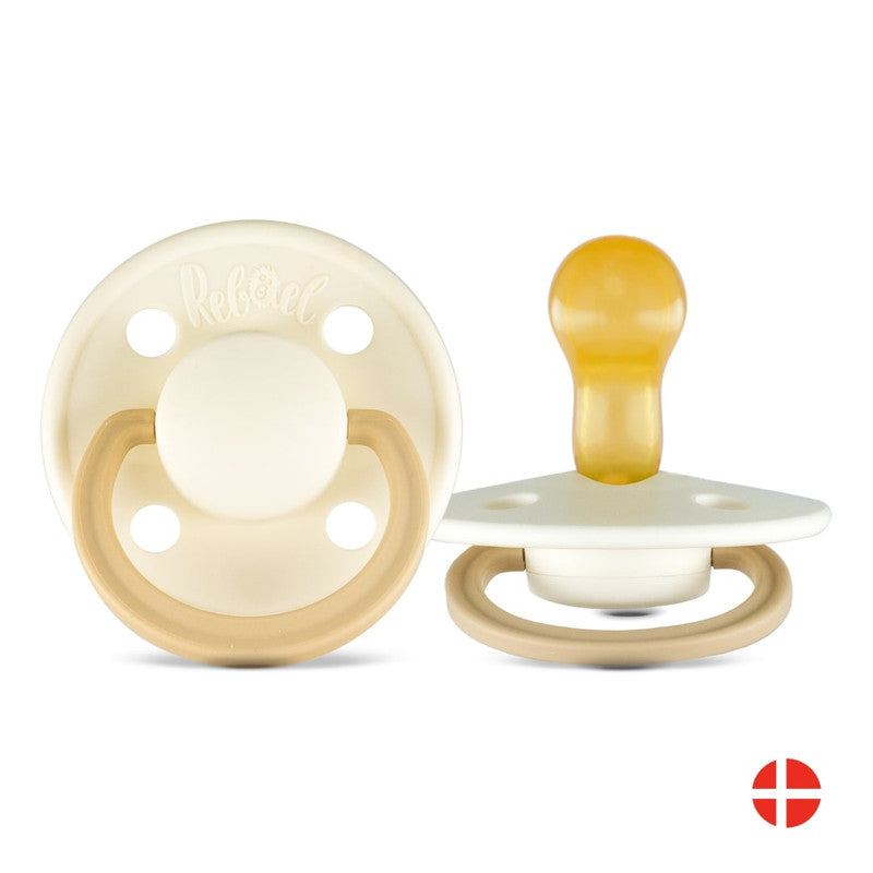 Rebael Fashion Round Pacifier Size 1 - Frosty Pearly Lion - Laadlee