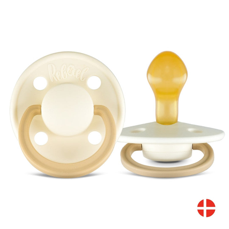 Rebael Fashion Round Pacifier Size 2 - Frosty Pearly Lion - Laadlee