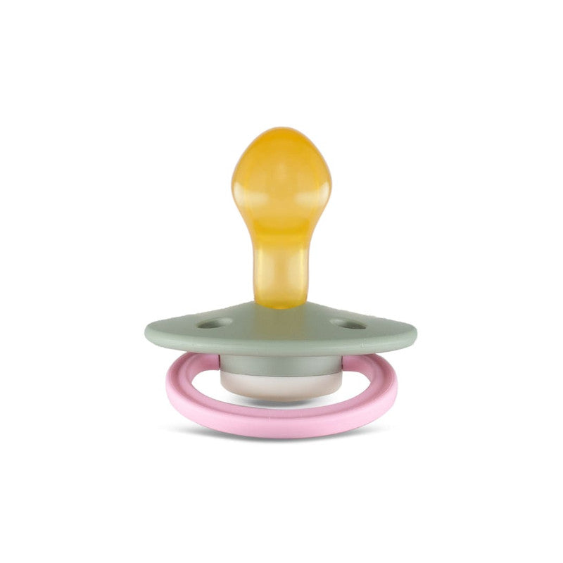 Rebael Fashion Round Pacifier Size 2 - Cloudy Pearly Flamingo - Laadlee