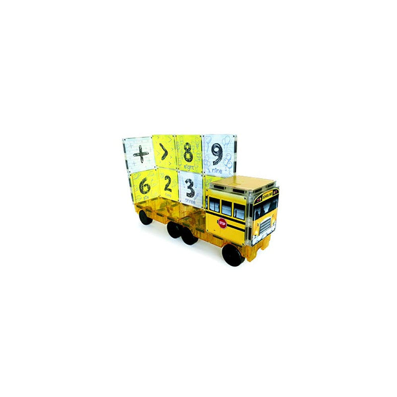 Magna-Tiles Customize Structures 123 School Bus - Laadlee