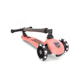 Scoot & Ride Highwaykick 5 LED - Peach - Laadlee